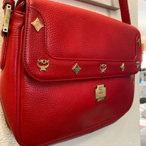 MCM Vintage Red Crossbody